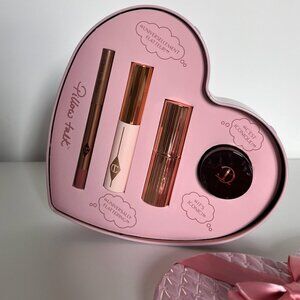 Charlotte Tilbury Pillow Talk Icons On The Go Lip & Eye Kit $85 Value Gift Kit